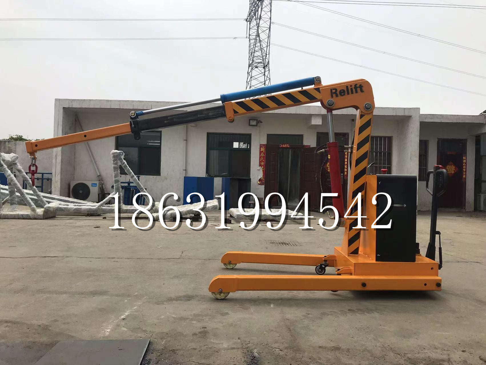 平定县久征定做3吨三轮随车吊 农用园林绿化移树吊 平板工程用小吊机