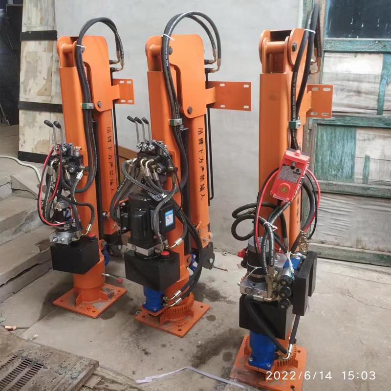 平定县重汽蓝牌随车吊 3.2吨 国六动力强 液压驱动 农用自卸起重机